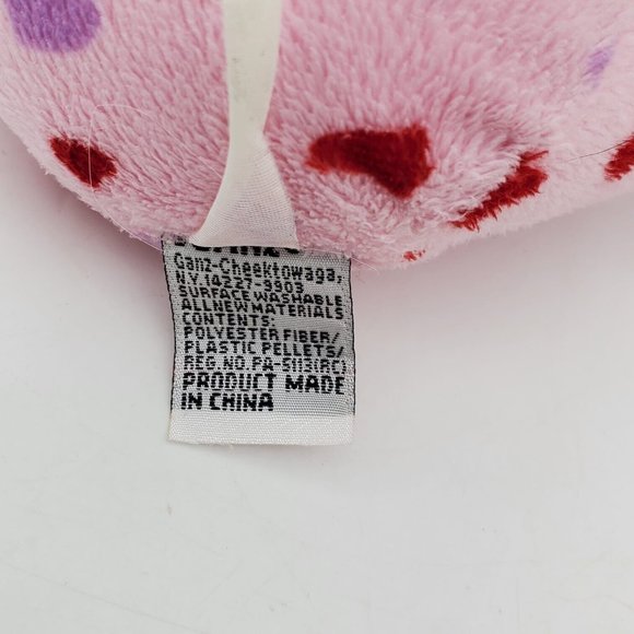 Ganz Webkinz Love Frog Pink Red Purple Hearts HM144 Plush Stuffed No Code 8" - Picture 5 of 7
